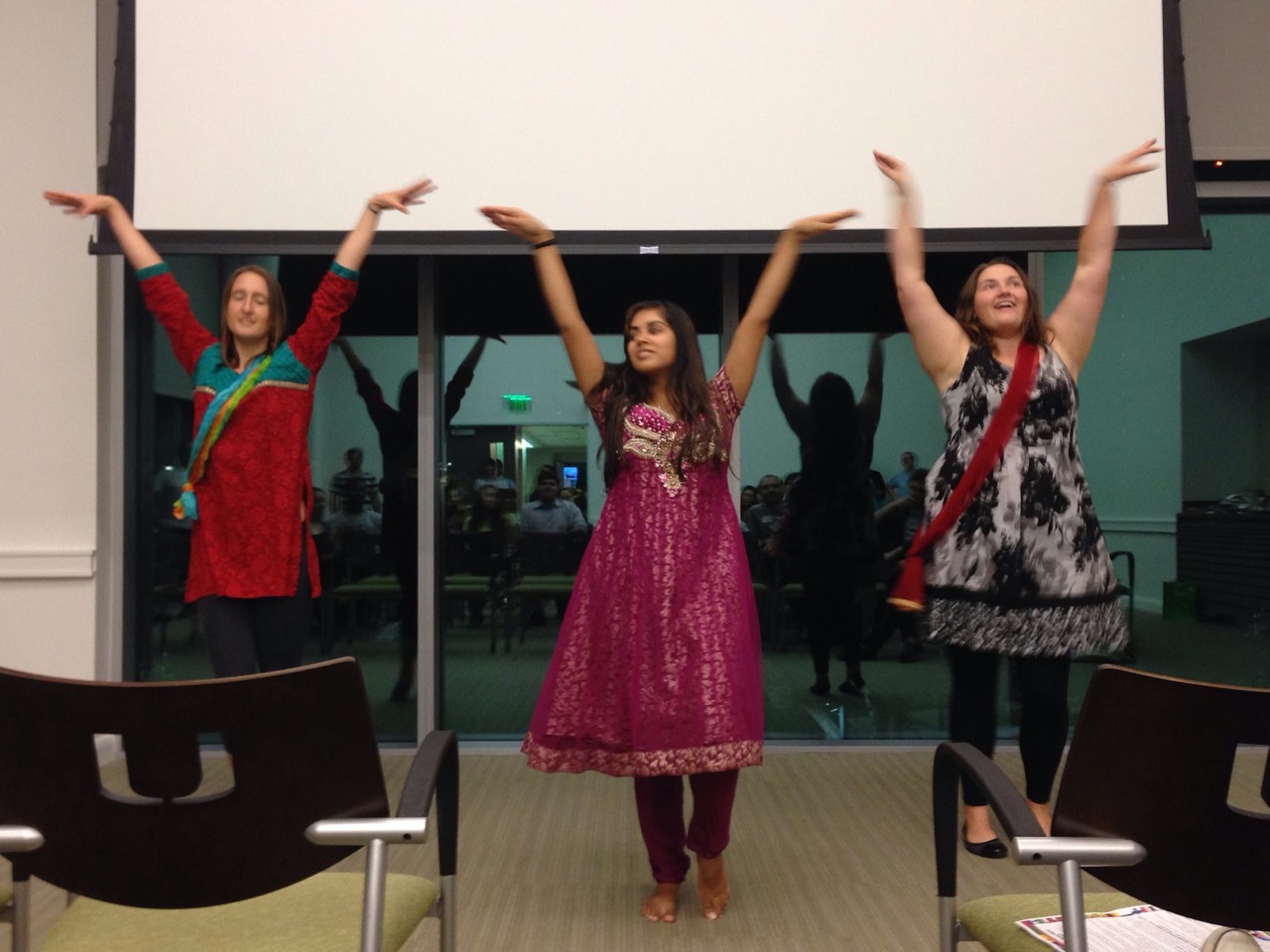 close up of Dancers perform at the international night 2013